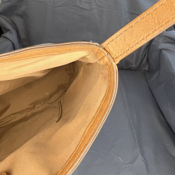 Floral Boho Bucket Top Handle Crossbody, Fossil, Amy, EUC - Picture 6 of 10